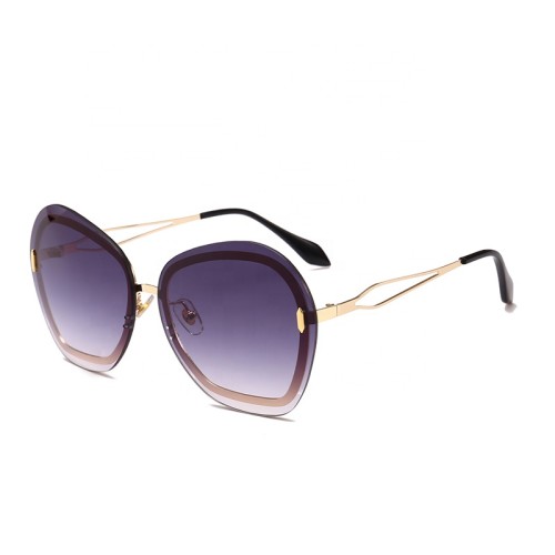 11232 Superhot Eyewear 2019 Fashion Ladies Big Sun glasses Oversized Rimless Women Sunglasses