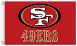 NFL Custom 3*5ft San Francisco 49ers flag sample fast delivery