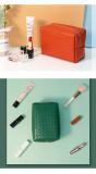 Lady Personalized Customized Logo Cosmetic Bag Travel Make Up Pouch Bag pu leather Travel Makeup Pouch