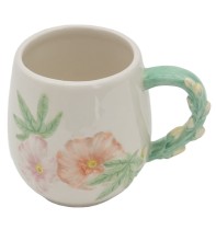 Custom printed coffee mugs Animal ceramic mug with 3D decal on glaze for Harvest