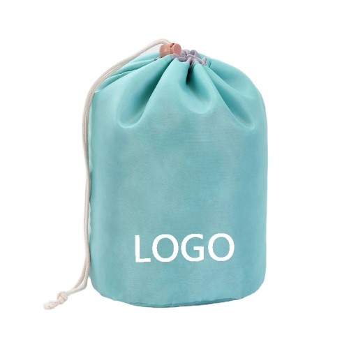 2021 Hot promotion large capacity woman cosmetic bag polyester drawstring cosmetic bag