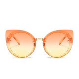 22237 Superhot Eyewear 2019 New Fashion Tinted Women Round Pointed Cat Eye Sunglasses