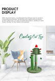 Cactus Series Kitty Scratching  Toy Chenille Meterial Plush Cat Post Tree
