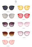 10039 Superhot 9 Color Choice Flat PC Frame Hot Sale In Asia Market Korea Style Women Sunglasses