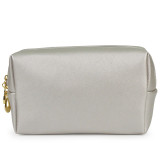 custom eco-friendly waterproof PU leather cosmetic bag small make up bags with logo stamping