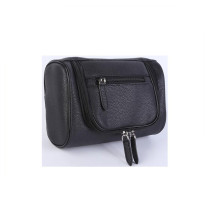 High Quality PU Toilet Bag Travel Men Cosmetic Bag with Front Pocket