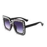 11832 Superhot Eyewear Fashion Women Oversized Sun glasses brand designer shades 2018 diamond-mounted Rhinestone Sunglasses