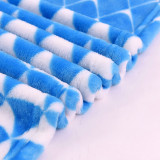 Fashion 100% Wool  knitted beautiful cozy flannel fleece blanket