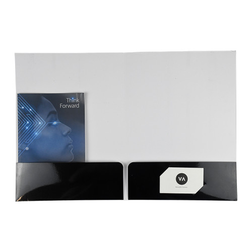 Popular Cutomised Company  A4 A5 CMYK Printing Glossy Laminated Presentation Folders