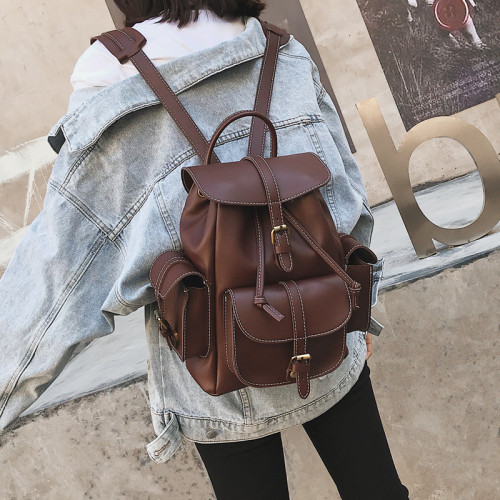 Wholesale high quality Europe and the United States fashion new simple and practical large-capacity travel backpack for women