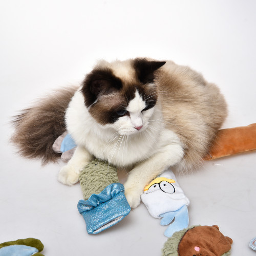 100% Filled Catnip Fashion Animals Kitty Interactive Kicker Cotton Padding Packing Soft Cat Toys