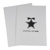 Premium Customized Logo Paper Card Paper Presentation Folders with Pocket and Business Card Slot