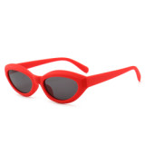 12434 Superhot Eyewear 2018 Small Retro Vintage Sun glasses Cheap Plastic White Oval Sunglasses