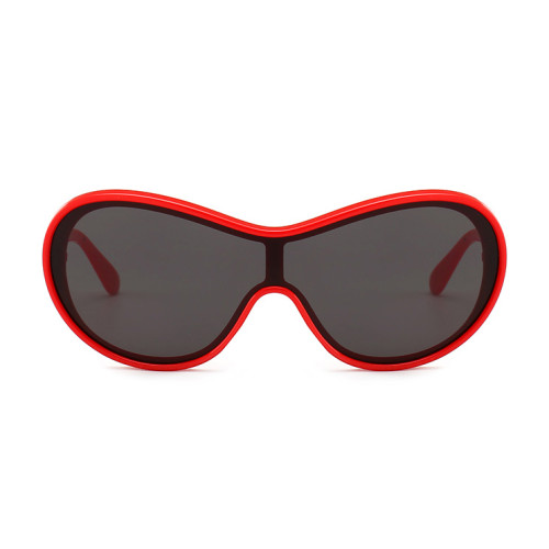 12134 Superhot Eyewear 2018 Retro Vintage Sun glasses Men Women  One Piece Lens Sunglasses