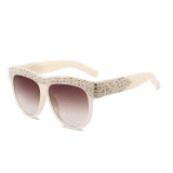 Superhot Eyewear 12132 Fashion 2021 Women Sun glasses Luxury Oversized Crystal Rhinestone Shades Sunglasses