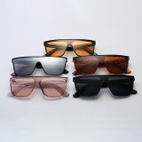 13545 Superhot Eyewear 2019 Fashion Men Women Black Rectangular Shield Shades Flat Top Sunglasses