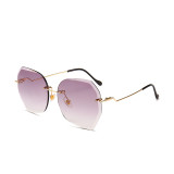 10135 Superhot Eyewear 2019 Fashion Ladies Sun glasses Shades Rimless Women Sunglasses