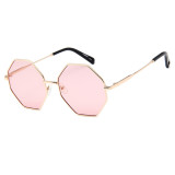 A0332 Superhot Eyewear 2019 Fashion Sun glasses Tinted Lenses Hexagon Metal Sunglasses