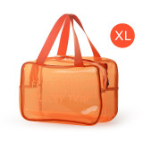 Custom LOGO Travel Transparent Makeup Bag PVC Zipper Tote Cosmetic Bag Pouch Clear Beauty Make Up Bags