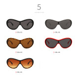 12134 Superhot Eyewear 2018 Retro Vintage Sun glasses Men Women  One Piece Lens Sunglasses