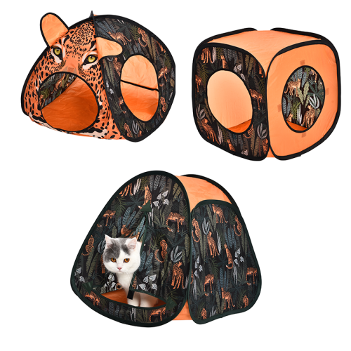 Adventure Series Wild Animals Pet Hide Play Place Ventilated Toy Interactive Cat Tunnel