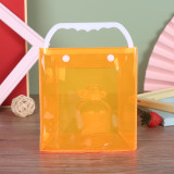 Wholesale Magic Color Laser PVC Bag with Button Plastic Tote Bag  Waterproof Colorful Jelly Bag Customized LOGO
