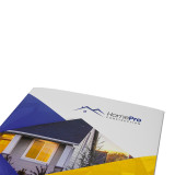 Custom Printed Real Estate Corporate Paper File Presatation Folder with Pockets and Business Card Slot