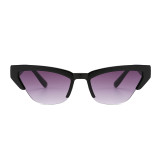 13645 Superhot Eyewear 2019 Fashion Women Sun glasses Half Frame Cat Eye Sunglasses