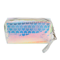 Laser PVC Cosmetic Bag Women Portable Fashion Reflective Waterproof Storage Bag Multifunctional Travel Wash Bag