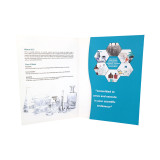 High Quality Fancy Art Paper Full Color Printing File Folder with Matt Lamination with Card Holder