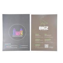 Custom Design A4 2 Pocket Office Document Presentation Paper File Folder with Your Own Logo