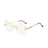 11035 Superhot Eyewear 2019 Fashion Ladies Sun glasses Amazon hot selling Rimless Sunglasses