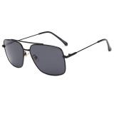 10058 Superhot Eyewear 2019 New Classic Double Bridge Shades Men Black Sunglasses