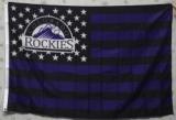 Popular 3x5ft champions Colorado Rockies MLB flags banner with custom printed