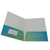 Wholesale Custom Size Logo Paper Presentation  A4 File Folder With Pocket