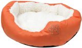 Pet Paw Print Soft Short Plush Pet Bed Cheap Comfortable Dog Bed