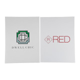 Wholesale A4 custom logo company paper file presentation folders with pocket and card holders