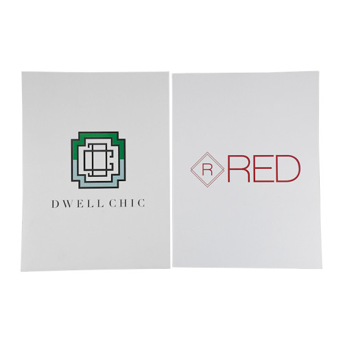 Wholesale A4 custom logo company paper file presentation folders with pocket and card holders