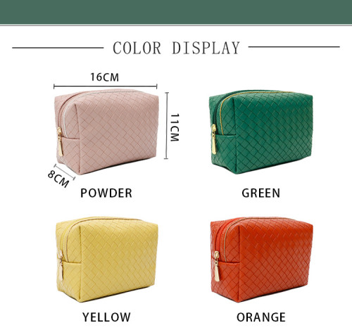 Lady Personalized Customized Logo Cosmetic Bag Travel Make Up Pouch Bag pu leather Travel Makeup Pouch