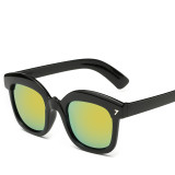 Glasses Basic Thick Frame Sunglasses With Anti UV400 Steampunk Men's Sun Glasses Oculos De Sol Feminino Eyewear 111401