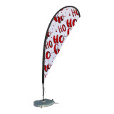 Hot sale double sided recycling extra large feather beach flag