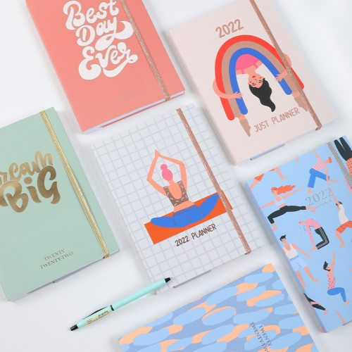New Products 2022 Unique Custom Journal White Quotes Design Softcover Planner Composition Notebook