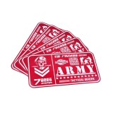 Private printed yellow outdoor UV resistant army tactical series advertising decal sticker