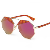 98301 Brand Designer New Big Sunglasses Men Women Hexagon Lovers Hippie UV400 Gift For Boys Girls Ladies Sun Glasses