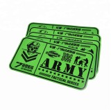 OEM silk screen printing green outdoor UV resistant army tactical series advertising decal sticker