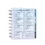 Daily Weekly Custom Journal Disc Binder Happy Planner