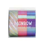 Custom Printing Rainbow Adhesive Washi Tape Journal Notebook Stickers Planner Accessory