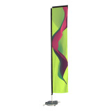 wholesale fiberglass mini color metal square pole teardrop flags banner