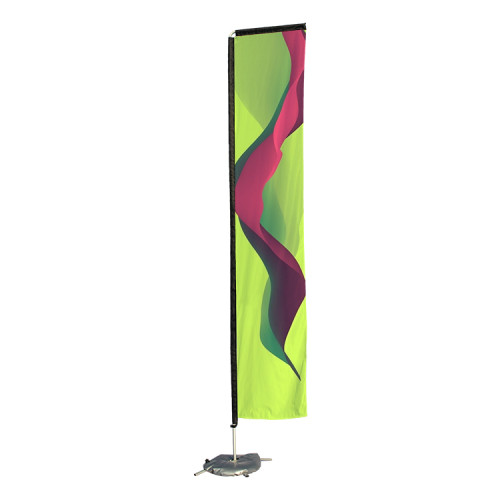wholesale fiberglass mini color metal square pole teardrop flags banner