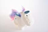 Tropical Summer Monsoon Series Pet Colorful Plush Toy Unicorn Flamingo Shape Padded Cute Soft Dog Chew Toy